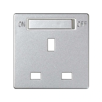 SIMON 82 DETAIL British standard socket cover with aluminum switch