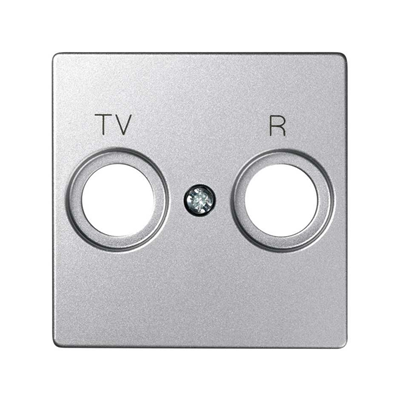 SIMON 82 DETAIL Couvercle en aluminium pour prises R-TV