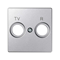 SIMON 82 DETAIL Couvercle en aluminium pour prises R-TV