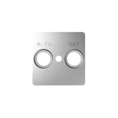 SIMON 82 DETAIL Couvercle en aluminium pour prises RTV-SAT