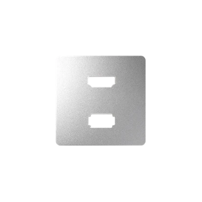 SIMON 82 DETAIL Cover for USB+HDMI socket aluminum