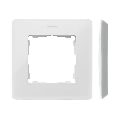 SIMON 82 DETAIL ORIGINAL-premium 1-gang white frame with aluminum base