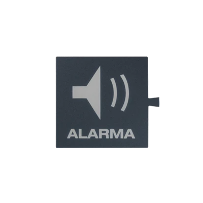 SIMON 82 DETAIL Piktogram "Alarm" do klawisza świecącego tło grafitowe