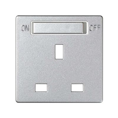 SIMON 82 DETAIL Pokrywa do gniazda standard brytyjski z wyłącznikiem aluminium