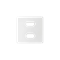 SIMON 82 DETAIL Pokrywa do gniazda USB+HDMI biała