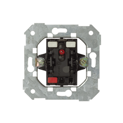 SIMON 82 DETAIL Przycisk zwierny z podświetleniem - kolor czerwony (mechanizm) 24V