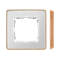 SIMON 82 DETAIL SELECT-bois 1 volet cadre blanc avec socle en bois