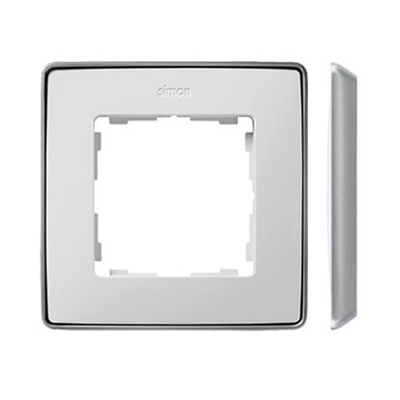 SIMON 82 DETAIL SELECT-metal 1-fold white frame with an aluminum base