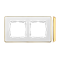 SIMON 82 DETAIL SELECT-metal 2-fold white frame with a gold base