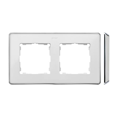 SIMON 82 DETAIL SELECT-metal 2-fold white frame with chrome base