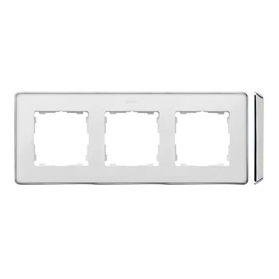 SIMON 82 DETAIL SELECT-metal 3-fold white frame with chrome base