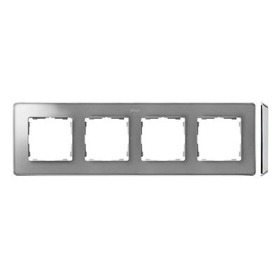 SIMON 82 DETAIL SELECT-metal 4-fold aluminum frame with chrome base