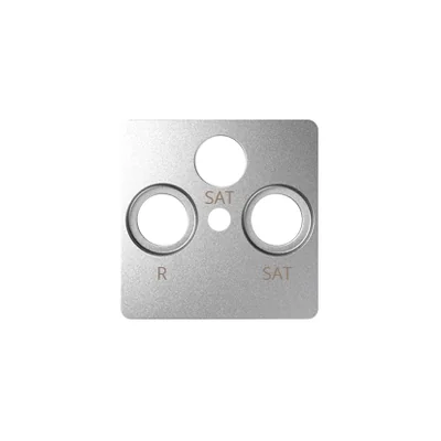 Simon 82 WS82P-82038-93 RTV-SAT-SAT-Buchsenabdeckung; Aluminium