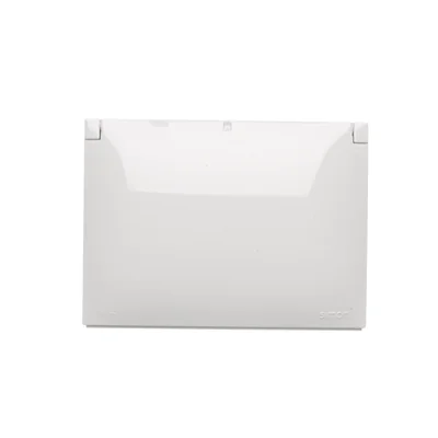 Simon Aquaclick WA-ACGZ2xx-xx-11xx Surface-mounted socket, double compact with earthing, cover color, IP44, Σ16A, 250V~, screw terminals; white