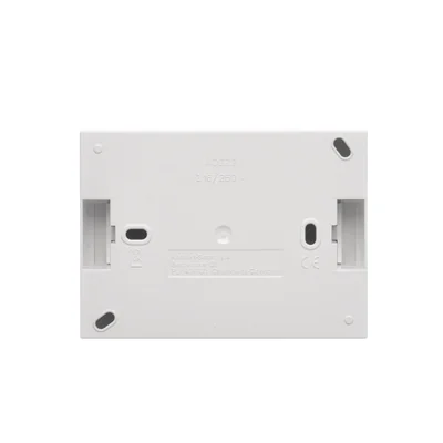 Simon Aquaclick WA-ACGZ2Zx-xx-11xx Surface-mounted socket, double compact with earthing, cover color, with current path shutter, IP44, Σ16A, 250V~, screw terminals; white