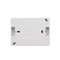 Simon Aquaclick WA-ACGZ2Zx-xx-11xx Surface-mounted socket, double compact with earthing, cover color, with current path shutter, IP44, Σ16A, 250V~, screw terminals; white