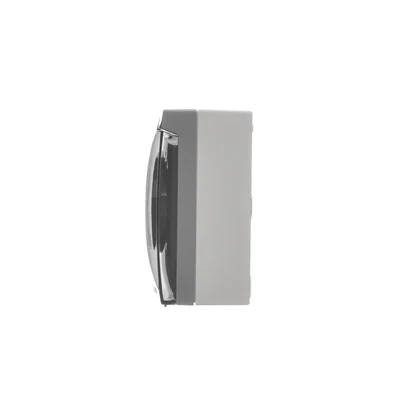 Simon Aquaclick WA-ACGZ2Zx-xx-16Ax Surface-mounted socket, double compact with earthing, transparent cover with current path shutter, IP44, Σ16A, 250V~, screw terminals; gray