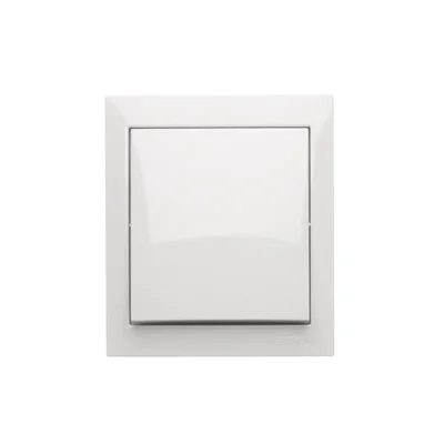 Simon Aquaclick WA-ACP1-xx-xx-11xx Surface-mounted push-button without pictogram, IP44, 10AX, 250V~, screw terminals; white