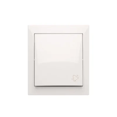 Simon Aquaclick WA-CD1xxxx-xx-11xx Surface-mounted doorbell button, IP44, 10AX, 250V~, screw terminals; white
