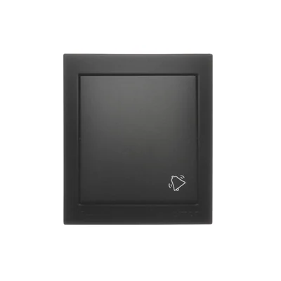 Simon Aquaclick WA-CD1xxxx-xx-49xx Surface-mounted doorbell button, IP44, 10AX, 250V~, screw terminals; black