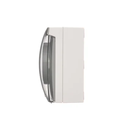 Simon Aquaclick WA-CGSZ1Cx-xx-11Ax Surface-mounted socket, Schuko, single, transparent cover, IP44, Σ16A, 250V~, screw terminals; white