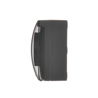 Simon Aquaclick WA-CGSZ1CZ-xx-49Ax Surface-mounted socket, Schuko, single, transparent cover with current path shutters, IP44, Σ16A, 250V~, screw terminals; black