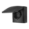 Simon Aquaclick WA-CGSZ1CZ-xx-49xx Surface-mounted socket, Schuko, single, cover in the same color as the cover, with current path shutters, IP44, 16A, 250V~, quick connectors; black