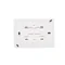 Simon Aquaclick WA-CGSZ2xx-xx-11xx Surface-mounted socket, Schuko, double compact, cover color, IP44, 16A, 250V~, screw terminals; white
