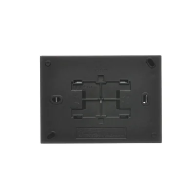 Simon Aquaclick WA-CGSZ2xx-xx-49Ax Surface-mounted socket, Schuko, double compact, transparent cover, IP44, 16A, 250V~, screw terminals; black