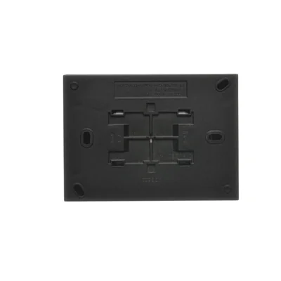 Simon Aquaclick WA-CGSZ2xx-xx-49xx Surface-mounted socket, Schuko, double compact, cover color, IP44, 16A, 250V~, screw terminals; black