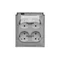 Simon Aquaclick WA-CGSZ4Cx-xx-11Ax Surface-mounted socket, Schuko, 4-way, transparent cover, IP44, 16A, 250V~, quick connectors; white