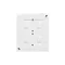 Simon Aquaclick WA-CGSZ4Cx-xx-11xx Surface-mounted Schuko socket, 4-way, cover in the same color as the cover, IP44, 16A, 250V~, quick connectors; white