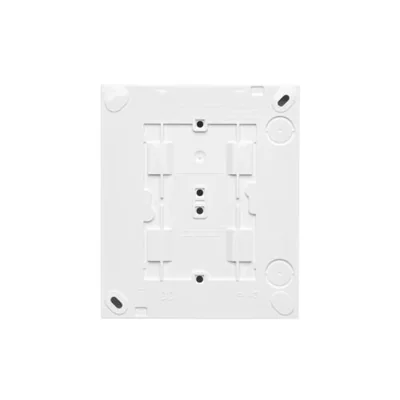 Simon Aquaclick WA-CGSZ4CZ-xx-11Ax Surface-mounted socket, Schuko, 4-gang, transparent cover, with shutters, IP44, 16A, 250V~, quick connectors; white