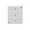 Simon Aquaclick WA-CGSZ4xx-xx-16Ax Surface-mounted socket, Schuko, 4-gang, transparent cover, IP44, 16A, 250V~, screw terminals; gray
