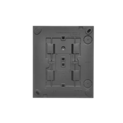 Simon Aquaclick WA-CGSZ4xx-xx-49Ax Surface-mounted socket, Schuko, 4-gang, transparent cover, IP44, 16A, 250V~, screw terminals; black