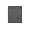 Simon Aquaclick WA-CGSZ4xx-xx-49Ax Surface-mounted socket, Schuko, 4-gang, transparent cover, IP44, 16A, 250V~, screw terminals; black