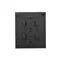 Simon Aquaclick WA-CGSZN4C-xx-49xx Surface-mounted socket, Schuko, 4-way, IP20, 16A, 250V~, quick connectors; black