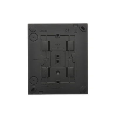 Simon Aquaclick WA-CGSZN4CZ-x-49xx Surface-mounted socket, Schuko, 4-way, with current path shutters, IP20, 16A, 250V~, quick connectors; black