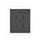 Simon Aquaclick WA-CGSZN4Z-xx-49xx Surface-mounted socket, Schuko, 4-gang, with current path shutters, IP20, 16A, 250V~, screw terminals; black