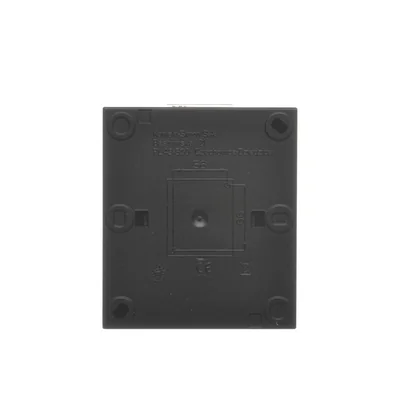 Simon Aquaclick WA-CGZ1Cxx-xx-49Ax Surface-mounted socket, single, with earthing, transparent cover, IP44, 16A, 250V~, quick connectors; black