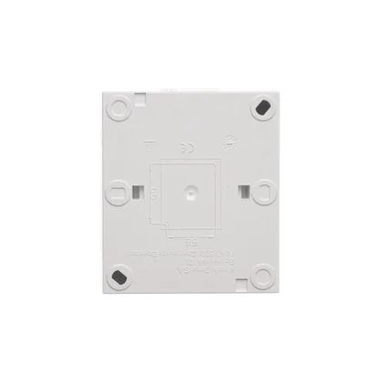 Simon Aquaclick WA-CGZ1CZx-xx-11Ax Surface-mounted socket, single, with grounding, transparent cover with current path shutters, IP44, 16A, 250V~, quick connectors; white