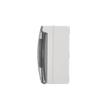Simon Aquaclick WA-CGZ1CZx-xx-11Ax Surface-mounted socket, single, with grounding, transparent cover with current path shutters, IP44, 16A, 250V~, quick connectors; white