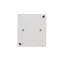 Simon Aquaclick WA-CGZ1CZx-xx-11xx Surface-mounted socket, single, with earthing, cover color, with current path, IP44, 16A, 250V~, quick connectors; white