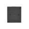 Simon Aquaclick WA-CGZ1CZx-xx-49Ax Surface-mounted socket, single, with grounding, transparent cover with current path shutters, IP44, 16A, 250V~, quick connectors; black