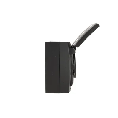 Simon Aquaclick WA-CGZ21CZS-XX-49X Surface-mounted socket, 2x single-pole with earthing, cover in the same color as the cover, with current path shutter, IP44, Σ16A, 250V~, quick connectors; black