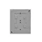 Simon Aquaclick WA-CGZ4Cxx-xx-16xx Surface-mounted socket, 4-way with earthing, cover in the same color as the cover, IP44, Σ16A, 250V~, quick connectors; gray