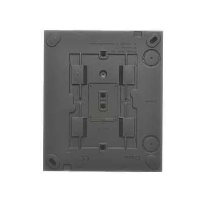 Simon Aquaclick WA-CGZ4Cxx-xx-49Ax Surface-mounted socket, 4-way with earthing, transparent cover, IP44, Σ16A, 250V~, quick connectors; black