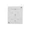 Simon Aquaclick WA-CGZ4CZx-xx-11xx Surface-mounted socket, 4-way with earthing, cover in the same color as the cover, with current path shutter, IP44, Σ16A, 250V~, quick connectors; white
