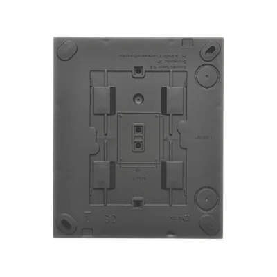 Simon Aquaclick WA-CGZ4xxx-xx-49Ax Surface-mounted socket, 4-way with earthing, transparent cover, IP44, Σ16A 250V~, screw terminals; black