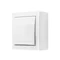 Simon Aquaclick WA-CW1xxxx-xx-11xx Single-pole surface-mounted switch, IP44, 10AX, 250V~, screw terminals; white